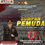Kepala Kepolisian Resor Kota Prabumulih Bersama Seluruh Staf Dan Bhayangkari Mengucapkan Selamat Hari Sumpah Pemuda. IMG-20251028-WA0053