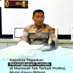 Jurnalis RM Di Tangkap Polres Morowali Kapolres AKBP Zulkarnain "Murni Penegakan Hukum Atas Tindak Pidana " IMG-20260106-WA0068