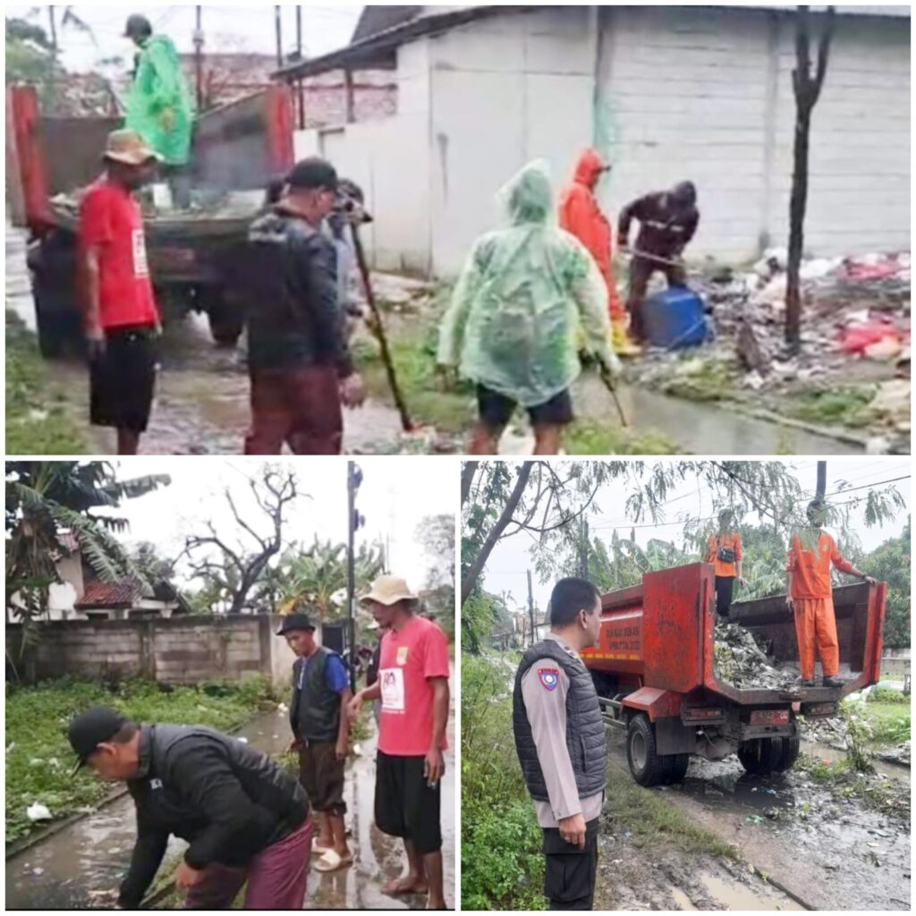 Gercep!! Pj Kades Karang Rahayu Bersihkan Tumpukan Sampah Liar di Kampung Pelaukan
