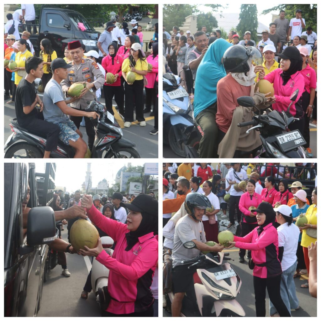 Polres Lombok Utara Bersama MBI KLU Bagikan 1.000 Takjil, Wujud Nyata Toleransi Antarumat Beragama