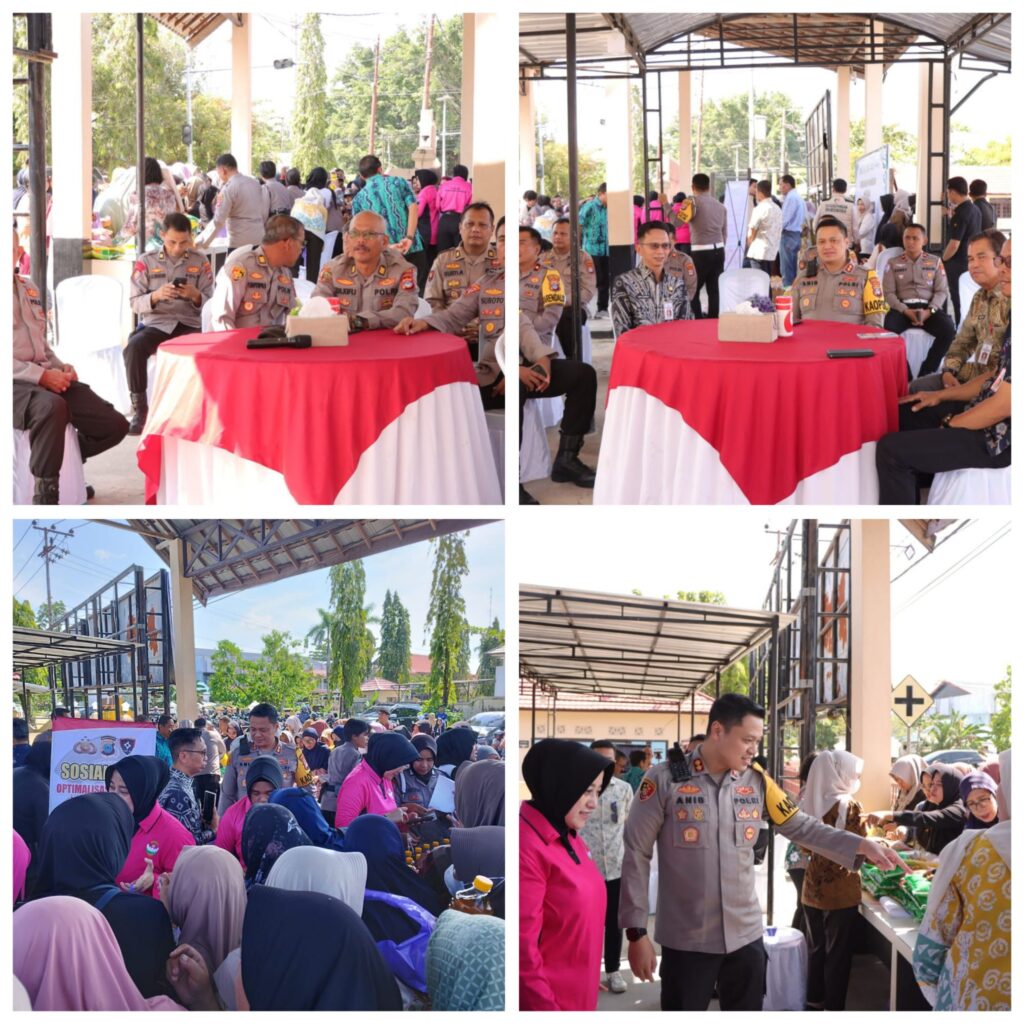 Gerakan Pangan Murah Polri dan Polres Barito Kuala Bantu Ringankan Beban Masyarakat