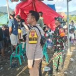 **Bhabinkamtibmas Desa Seminar Salit Bantu Amankan Lomba Barapan Kerbau Harlah ke – 15 Desa Seminar Salit**