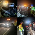 Sat Lantas Polres Sergai Olah TKP Laka Maut di Tol KM 70 A, Satu Penumpang Meninggal Dunia