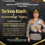 Kapolres Cianjur Apresiasi Serikat Pekerja, May Day 2026 Berlangsung Aman dan Kondusif