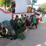 Ajarkan Gotong Royong Sejak Dini: Koramil 01-/Polut Ajak Siswa SDN 206 Palleko Kerja Bakti Bersihkan Saluran Air IMG-20260506-WA0022