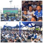 Pererat Silaturahmi dan Jaga Kondusifitas, Polres Cianjur Gelar Nobar Persib vs Persija