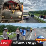 Bus Halmahera Terguling di  Tol KM 63 B  Sergai , 4 Tewas dan 19 Penumpang Luka Luka
