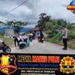 *Strong Point di Depan SMPN 1, Polsek Pamona Barat Prioritas Keselamatan Pelajar*