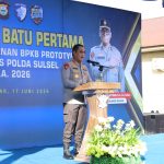 Kapolda Sulsel Letakkan Batu Pertama Pembangunan Gedung BPKB Prototype Ditlantas Polda , Wujudkan Layanan Modern Dan Transparan IMG-20260618-WA0001