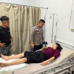 Respon Cepat Pengaduan Call Center 110, Satlantas Polres Sintang Datangi TKP Kecelakaan Lalu Lintas