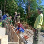 Pembangunan Jembatan Beton Di Kel, Bajeng Capai 42,17 Persen, Wujud Nyata Sinergi TNI Dan Masyarakat