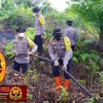 Gerak Cepat Dirsamapta Polda Kalteng, Tinjau Langsung Penanganan Karhutla