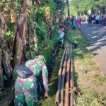 Karya Bakti Koramil 07-/Pattallassang Bersama Warga, Ciptakan Lingkungan Alluka Bersih Dan Sehat
