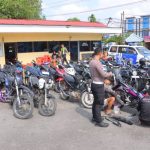 Strong Point Pagi, Satlantas Polres Sintang Amankan 40 Kendaraan Berknalpot Brong