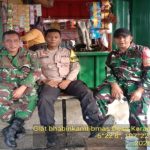 Personil Polsek Klari Jalin Silaturahmi dengan Anggota Koramil 0412 Pererat Sinergitas TNI-POLRI