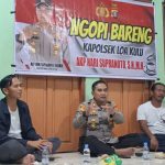 Ngopi Bareng Polsek Loa Kulu, Jalin Kedekatan Dengan Masyarakat.