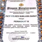 FKTP Polres Sumbawa Barat Raih Penghargaan Peringkat III dari Kapolda NTB Saat Rakernis Biddokkes 2026