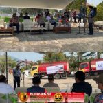 Sinergi Polres Kayong Utara dan Pemkab Salurkan Bantuan Air Bersih, Bagikan Masker