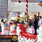 *Kapolres Poso Pimpin Upacara Penurunan Bendera Peringatan HUT RI ke-81 di Alun-Alun Sintuwu Maroso*
