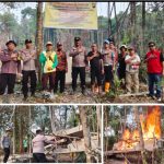 Polsek Putussibau Selatan Patroli dan Cek Lokasi PETI di Desa Ingko’ Tambe