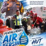 Peringati HUT Lalu Lintas Bhayangkara ke-71, Sat Lantas Polres Jember Bersama PMI Salurkan 5.000 Liter Air Bersih ke Warga Sumber Pinang