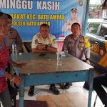 Polsek Batu Ampar Gelar Minggu Kasih, Serap Aspirasi Warga dan Perkuat Kamtibmas*