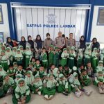 Polisi Sahabat Anak, 149 Siswa RA/TK/KB Nurul Islam Kunjungi Polres Landak