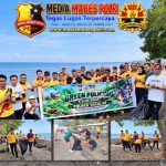 Polres Takalar Gelar Green Policing Di Pantai Topejawa, Ajak Masyarakat Jaga Kelestarian Lingkungan