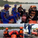 SETELAH TIGA HARI PENCARIAN, KORBAN TENGGELAM DI SUNGAI KAPUAS DITEMUKAN DI WILAYAH EMBALOH HILIR