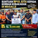 Bupati Enrekang Bersama Ketua BAZNAS Serahkan Bantuan Rp10 Juta kepada Korban Kebakaran di Masalle